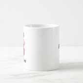 Einzigartiger Rentier-personalisierter Weihnachtsk Kaffeetasse (Mittel)
