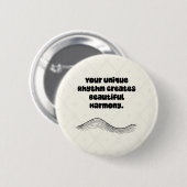 Einzigartiger Rhythmus Schöne Harmonie Neurodivers Button (Vorne & Hinten)