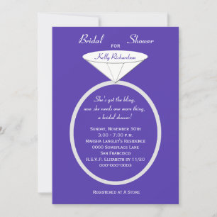 Einzigartiger Ring Bridal Dusche Einladung auf Lil