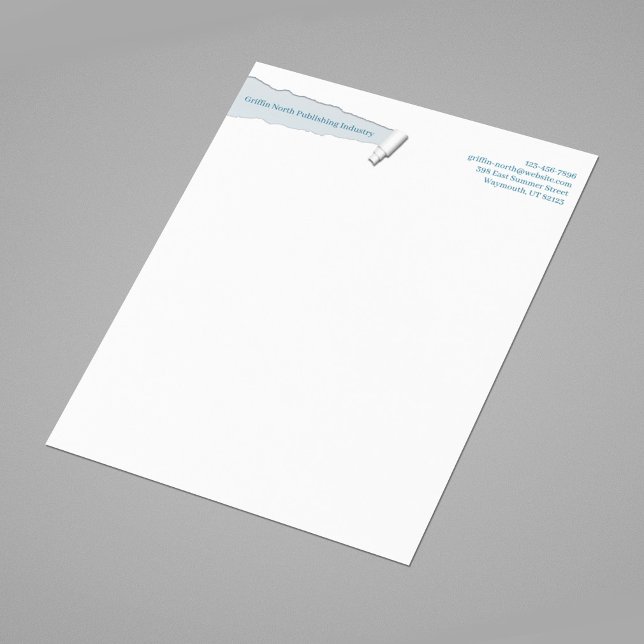 Einzigartiger Ripped Letterhead Briefkopf (Von Creator hochgeladen)