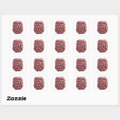 Einzigartiger Rosa UNFOLD GET ME CALL ME Geschenk- Quadratischer Aufkleber (Blatt)