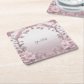 Einzigartiger rosa Untersetzer (angewinkelt)