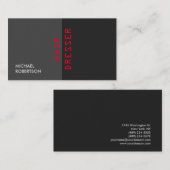 Einzigartiger Rotgrauhaar-Dressser Visitenkarte (Vorne/Hinten)