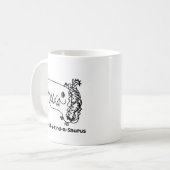 Einzigartiger Saurus-Becher | Roarsome Kunst Kaffeetasse (Vorderseite Links)