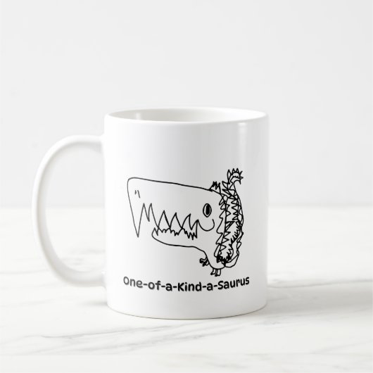 Einzigartiger Saurus-Becher | Roarsome Kunst Kaffeetasse (Links)