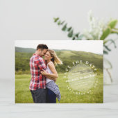 Einzigartiger Save-the-Date-Foto-QR-Code Minimalis Save The Date (Stehend Vorderseite)