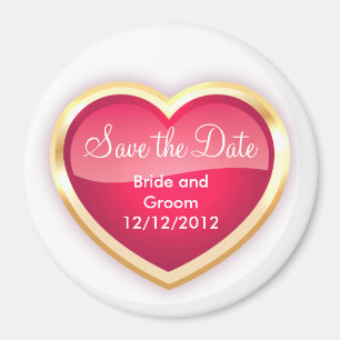 Einzigartiger Save the Date Magnet personalisiert