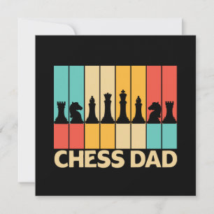Einzigartiger Schach-Vater Lustiger Vintage-Sonnen Karte