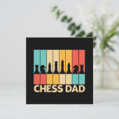 Einzigartiger Schach-Vater Vintager Sonnenuntergan Karte (Stehend Vorderseite)