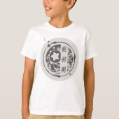 Einzigartiger Schädel und Kreuzknochen T-Shirt (Vorderseite)