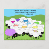 Einzigartiger Schafhirte mit Inspirationsquelle Postkarte (Vorderseite)