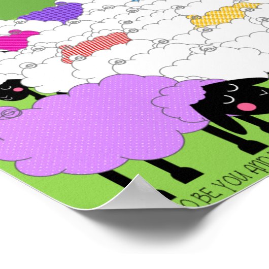 Einzigartiger Schafhirte Poster (Ecke)