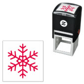 Einzigartiger Schneeflocken-Stempel Permastempel (Beispiel)