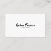 Einzigartiger Schwarz-Weiß-Hirsch-Schädel-Tattoo-K Visitenkarte (Rückseite)