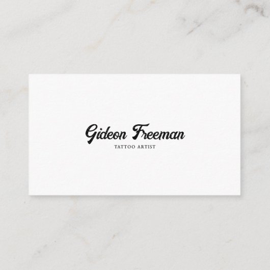 Einzigartiger Schwarz-Weiß-Hirsch-Schädel-Tattoo-K Visitenkarte (Rückseite)