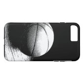 Einzigartiger Schwarz-weißer Basketball Case-Mate iPhone Hülle (Rückseite (Horizontal))