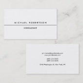 Einzigartiger Schwarz-weißer Klarsichtschutz Visitenkarte (Vorne/Hinten)