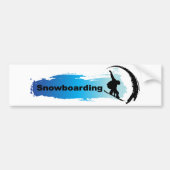 Einzigartiger Snowboarding Autoaufkleber (Vorne)