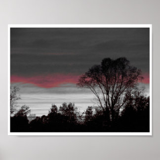 Einzigartiger Sonnenuntergang Poster