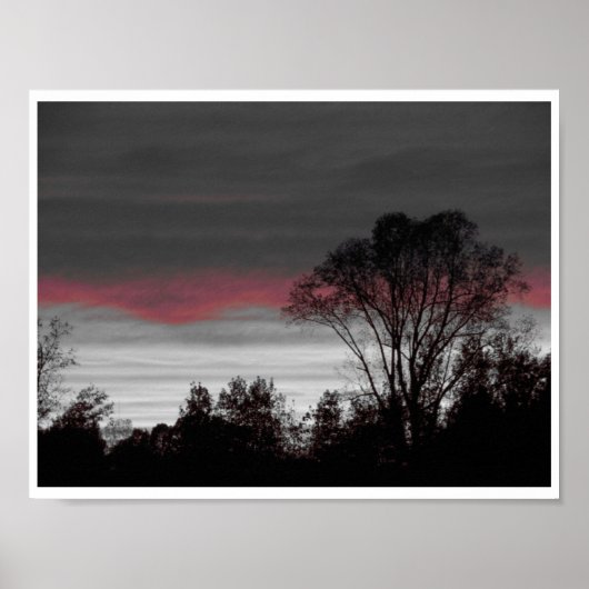 Einzigartiger Sonnenuntergang Poster (Vorne)