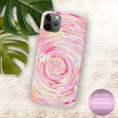 Einzigartiger, sonniger, gelber Orange Rosa Swirt Case-Mate iPhone Hülle