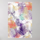 Einzigartiger Spaß Abstrakt Pinselstriche Malerei Poster (Vorne)