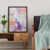 Einzigartiger Spaß Abstrakt Pinselstriche Malerei Poster