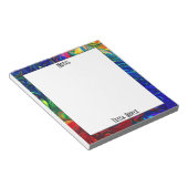 Einzigartiger Spaß Mit Monogramm Name Notizblock (angewinkelt)