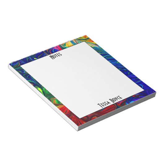 Einzigartiger Spaß Mit Monogramm Name Notizblock (angewinkelt)