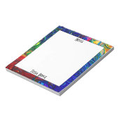 Einzigartiger Spaß Mit Monogramm Name Notizblock (Rotiert)