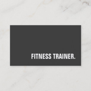 Einzigartiger Spezialschuler für graue Fitness Visitenkarte