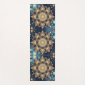 Einzigartiger Starry Night Nebula Gold Mandala Art Yogamatte (Vorderseite)