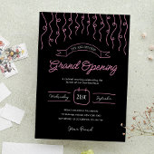 Einzigartiger Start in das Geschäft mit Rosa und S Einladung