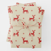 Einzigartiger stickiger moderner Weihnachtsfeierta Geschenkpapier Set (Beispiel)