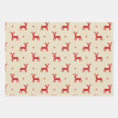 Einzigartiger stickiger moderner Weihnachtsfeierta Geschenkpapier Set (Vorderseite)