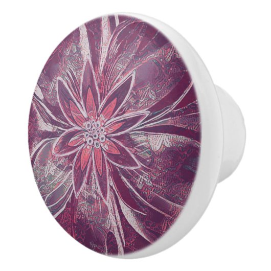 Einzigartiger Stil der Blume Keramikknauf (Rechts)