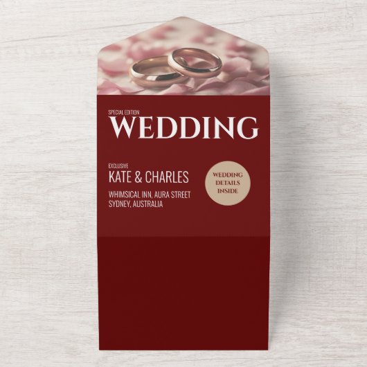 Einzigartiger Stil eines benutzerdefinierten Magaz All In One Einladung (Außenbereich)