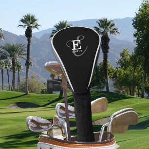 Einzigartiger Stilname und Monogram Typografie Bla Golf Headcover