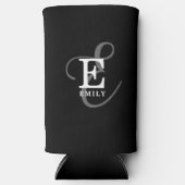 Einzigartiger Stilname und Monogram Typografie Bla Selters Dosenkühler (Vorderseite)