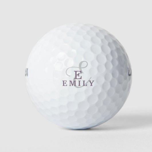 Einzigartiger Stilname und Monogramm-Typografie Li Golfball (Vorderseite)