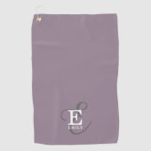 Einzigartiger Stilname und Monogramm-Typografie Li Golfhandtuch (Vorderseite)