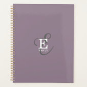 Einzigartiger Stilname und Monogramm-Typografie Li Planer (Vorderseite)