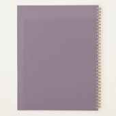 Einzigartiger Stilname und Monogramm-Typografie Li Planer (Rückseite)