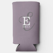 Einzigartiger Stilname und Monogramm-Typografie Li Selters Dosenkühler (Vorderseite)