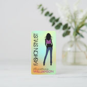 Einzigartiger Stylist-Designer für Mode Visitenkarte (Stehend Vorderseite)