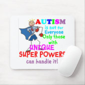 Einzigartiger SuperPower-Autismus Mousepad (Mit Mouse)