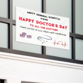 Einzigartiger Tag der Glücklichen Ärzte Banner (Äußeres Gebäude)