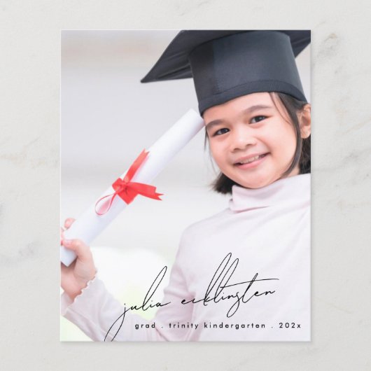 Einzigartiger Template Foto Kindergarten Abschluss (Vorderseite)