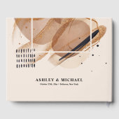 Einzigartiger Terracotta-Glitzer Hochzeit Gästebuch (Rückseite)