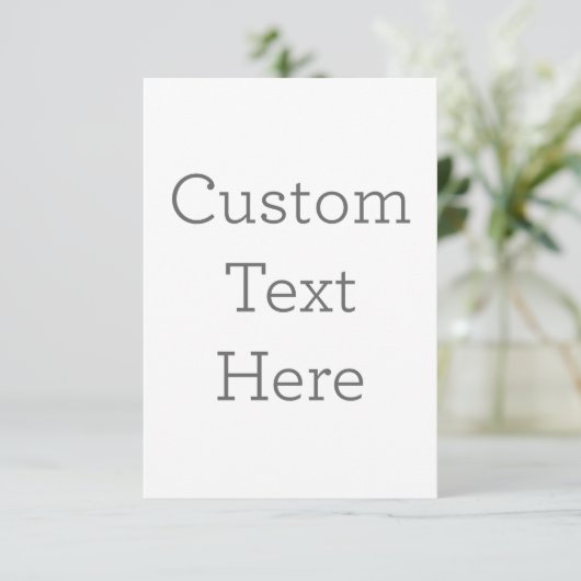 8.89 cm x 12.7 cm Flache Dankeskarte (Stehend Vorderseite)